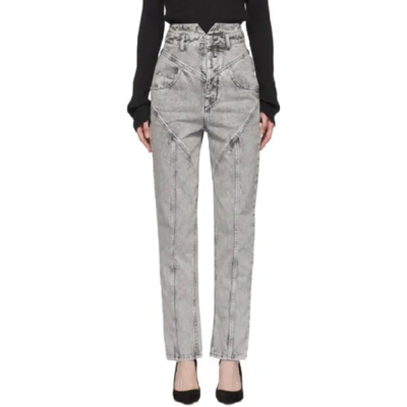 Isabel Marant Denim - Isabel Marant REI Acid Wash High Waisted Jeans, size 36/4